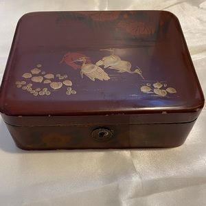 Handpainted Japanese jewelry box